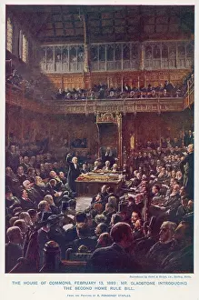 Introducing: Gladstone Introducing the Second Home Rule 1893