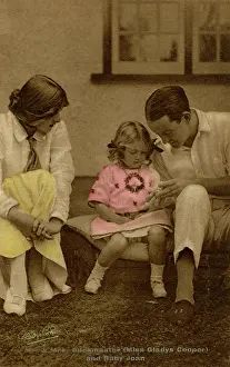 Gladys: Gladys Cooper with husband and daughter