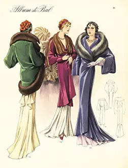 Banding: Glamorous evening outfits, 1935