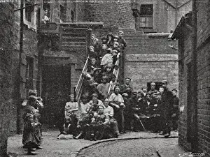 Slums: Glasgow slum residents, 1896