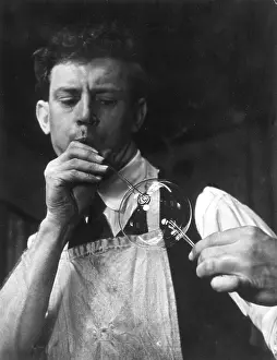 Blower: GLASS BLOWER 1950S