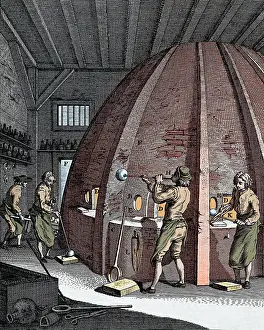Draughtsman: Glass-blowers, circa 18th C