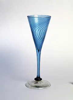 Galle: Glass champagne flute