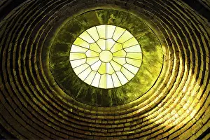 Cupolas: The glass dome of the volcano on the island
