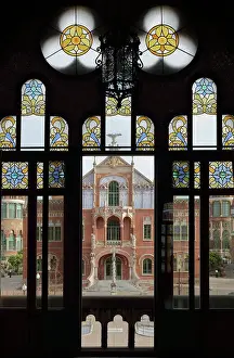 Granell: Glass doors, Administration Pavilion, Hospital