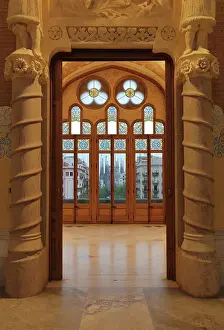 Gargallo: Glass doors, Administration Pavilion, Hospital
