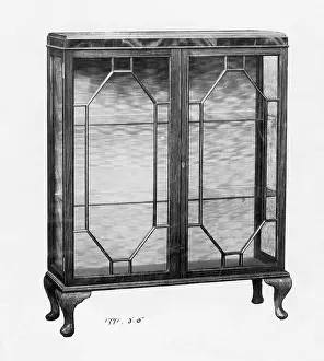 Fronted: Glass fronted display cabinet