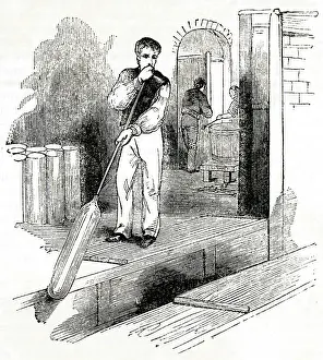 Blower: Glass making at Cookson's, South Shields