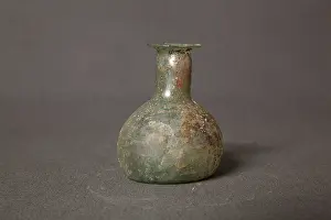 Phial: Glass phial, castle of Chateau-Thierry, Picardy, France