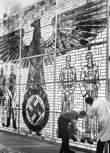 Contained: Glass window in the German Pavilion for Paris, 1937