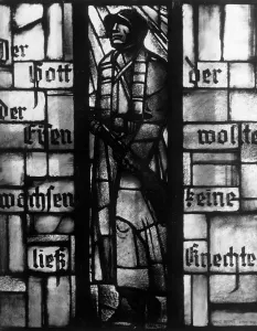 Crypt: Glass windows for the tomb of Hindenburg, 1935