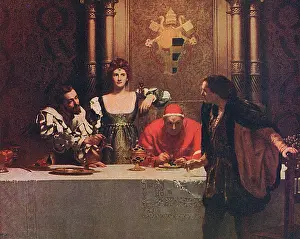 Borgia: A Glass of Wine by Cesare Borgia by John Collier