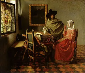 Vermeer: The Glass of Wine, by Vermeer