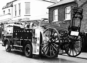 Millwall: GLC-LFB ERF diesel pump-escape fire engine