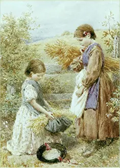 Birket: The Gleaners ' children carrying corn
