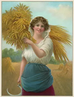 Sheaf: A gleaning woman