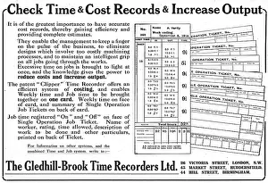 Recorders: The Gledhill-Brook Clipper Factory Time Recorder