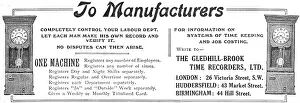 Recorders: Gledhill-Brook Factory Time Recorders