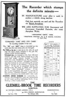Recorders: Gledhill-Brook Time Recorders 1918