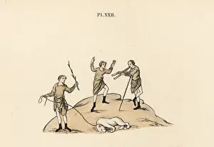 Gleemen: Gleemen and trained bear, 10th century