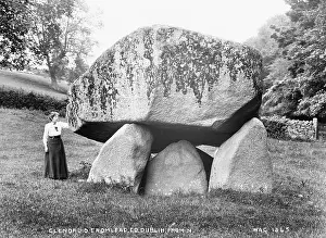 Cromlech: Glendruid Cromlech, Co. Dublin, from N
