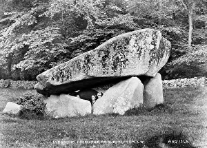 Cromlech: Glendruid Cromlech, Co. Dublin, from South West