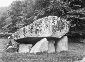 Cromlech: Glendruid Cromlech, Co. Dublin, from W