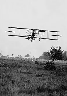 Albany: Glenn Curtiss in his plane, 1910