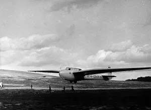 Glider: Glider Kranich of the NSFK at Trebbin, 1940
