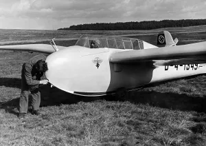Glider: Glider Kranich of the NSFK at Trebbin, 1940