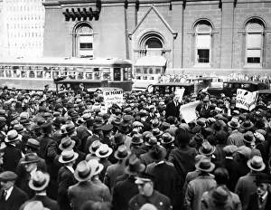 Mackay: Global economic crisis: Unemployed demonstrators