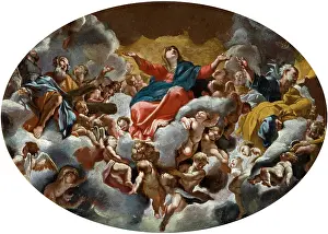 Valle: Glorification of Virgin Fresco in Dome of S. Andrea della Va