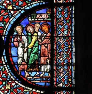 Glorification: Glorification of the Virgin stained glass window