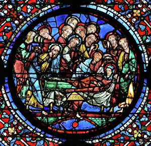 Glorification: Glorification of the Virgin stained glass window