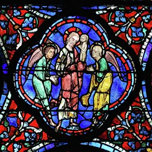 Glorification: Glorification of the Virgin stained glass window