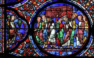 Glorification: Glorification of the Virgin stained glass window