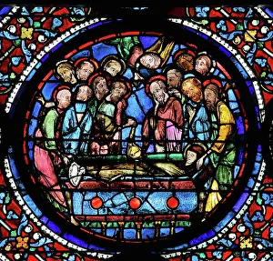 Glorification: Glorification of the Virgin stained glass window