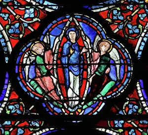 Glorification: Glorification of the Virgin stained glass window