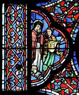 Glorification: Glorification of the Virgin stained glass window