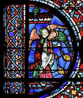 Glorification: Glorification of the Virgin stained glass window