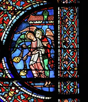 Glorification: Glorification of the Virgin stained glass window