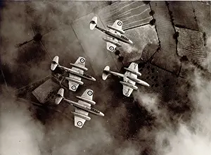 Aerobatics: Gloster Meteor T7s perform aerobatics