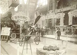 Locomotion: Gnome and Bleriot stands at the Exposition International