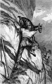 Goatherd: Goatherd with goats