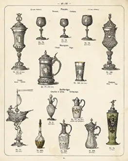 Wurttembergische: Goblets, jugs and syrup jugs