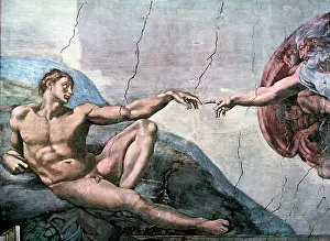 Liveliness: God Creates Adam - Sistine Chapel, The Vatican