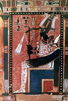 Osiris: The God Osiris, seated 19th dynasty, Egyptian