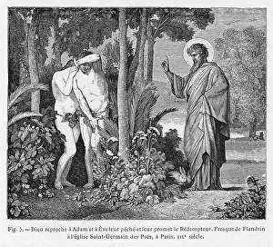 Blames: GOD REPROACHES ADAM
