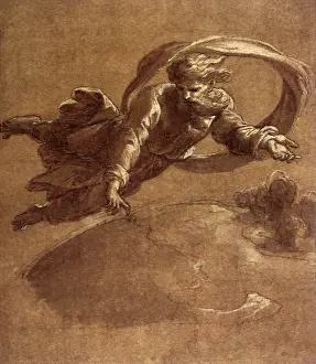 1517: God separating the land from the sea, by Raphael