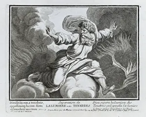 Livraria: God separating light and dark, Illustrated Bible